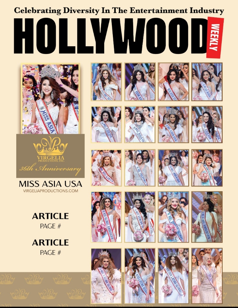 Magazine cover featuring multiple beauty pageant winners