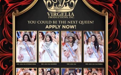 Virgelia Productions Announces Casting Call for the 36th Annual Miss Asia USA & Mrs. Asia USA Pageant